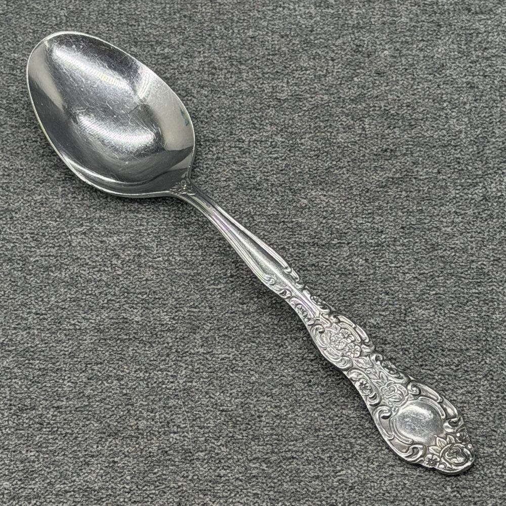 Vintage International Stainless KOREA Spoon Replacement Floral Scroll Flatware